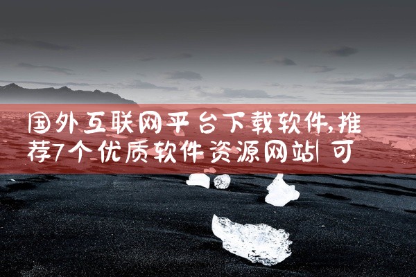 国外互联网平台下载软件