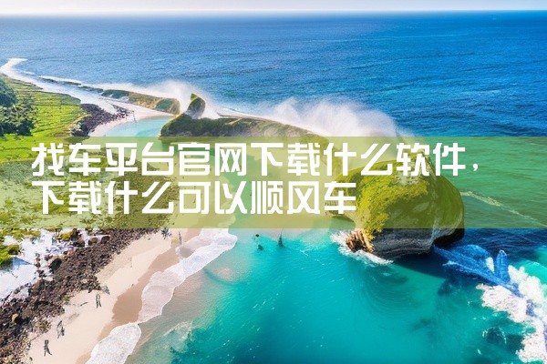 找车平台官网下载什么软件